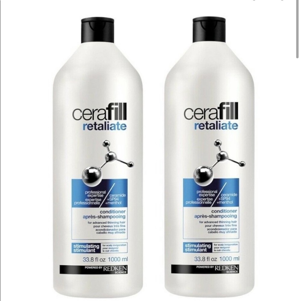 2x Redken Cerafill Retaliate Conditioner For Thinning Hair 33.8 oz Stimulating